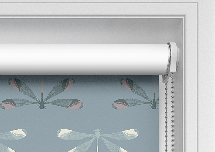 Dragonfly Print, Brittany Blue - Twist&Fit Roller Blind - Image 11